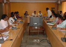 Hon. Shri Suresh Shetty, Minister for Environment, Govt of Maharashtra addressing MPCB HoDs during his visit to MPCB Head Quarter Sion on 9th February 2010